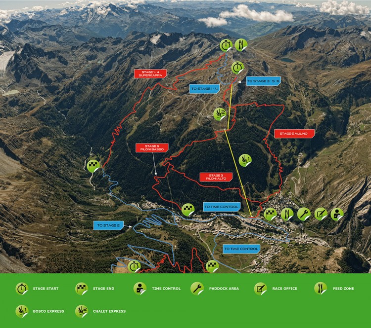 icone e mappa GARA THUILLE 2003